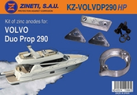 Kit Anodos Volvo Duo Prop 290 HP - Kit de montaje completo para la cola VOLVO DUO PROP 290 HP.   Material: Aluminio.   Peso: 1,820 kg