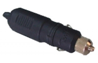 Conector Mechero Marino Macho 12V / 10A - Fabricado en Nylon no corrosivo esta dotado de un fusible de 10A y un LED que indica su uso..   Solo para uso en 12V, disponible en color negro.