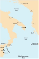 Carta Náutica Imray M30 - Southern Adriatic and Ionian Seas. Dubrovnik to Kérkira (Corfu) and Sicili