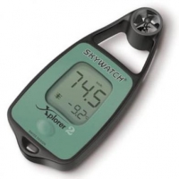 Anemometro termometro digital Xplorer 2 - Anemómetro digital de mano con temperatura..   Velocidad del viento instantánea y máxima..   Temperatura..   Sensación térmica
