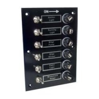 Panel de control con 6 Interruptores y portafusibles