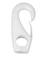 Mosqueton de Nylon Blanco - Mosquetón de nylon blanco para usos con poco peso. Para cabo Ø 6, 8 y 10 mm. 