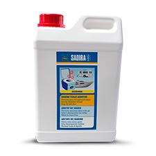 Aditivo WC Marino Sadira 2L - Licua y desintegra los residuos sólidos y reduce la formación de malos olores. Limpia el depósito del WC.