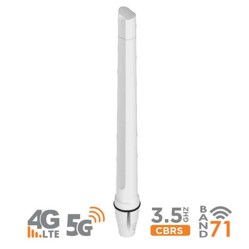 Antena Wifi/LTE/5G omnidireccional, 617-3800 MHz, 9dBi