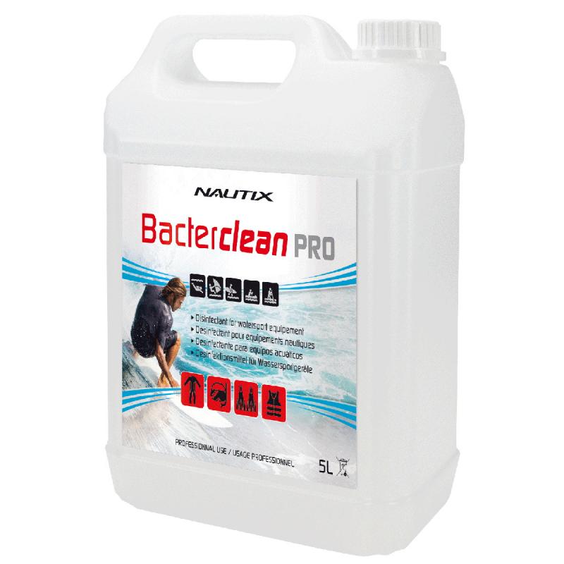 BACTERCLEAN PLUS - Desinfectante para Equipamiento Náutico y Superficies - USO PROFESIONAL - Se trata de un producto profesional concentrado con un amplio espectro de eficacia antimicrobiana adecuado para la desinfección de equipos acuáticos, así como de superficies y locales abiertos al público.
