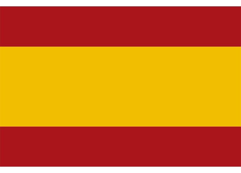 Bandera España sin corona. Adhesivo - Bandera Española sin corona en papel plastificado autoadhesivo, para náutica deportiva. Dos medidas disponibles