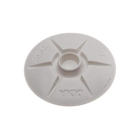 Boton Cierre Adhesivo YKK SNAD Blanco 40 mm, Macho - Broche abovedado YKK® SNAD® de 40 mm, con reverso adhesivo. Sin herramientas, sin esperas, sin agujeros...
