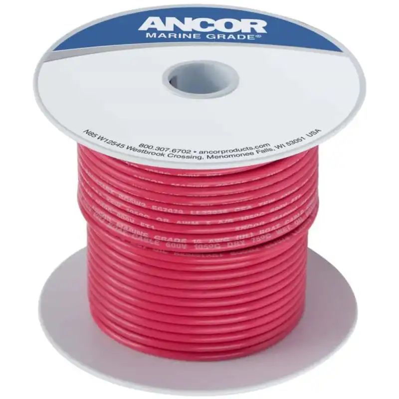 Cable de Cobre Estaado ANCOR, 14 AWG (2mm), Rojo - 1 m