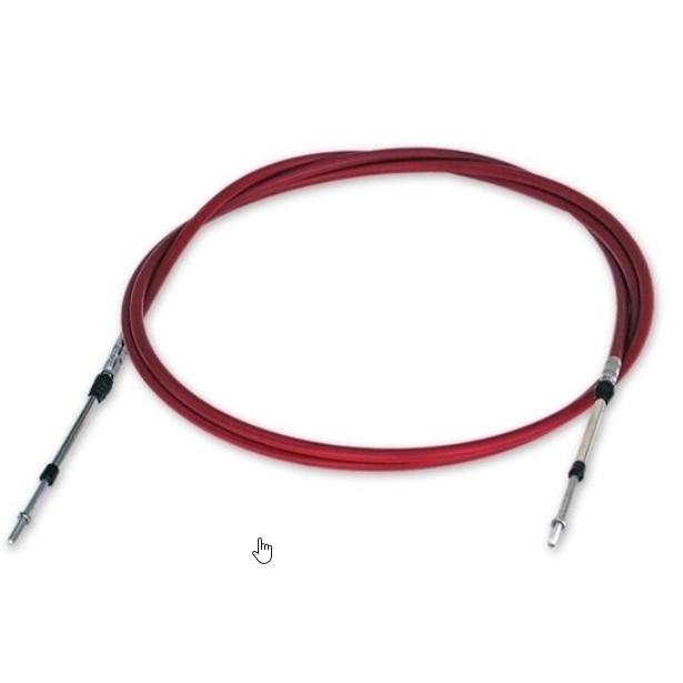Cable de Control Teleflex Morse Tipo 33-C - Para motores interiores, intraborda y fueraborda. Color rojo. Medida de la funda 8mm. Terminal 10 mm