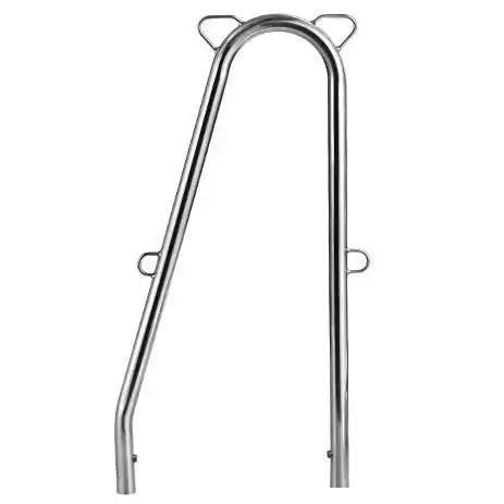 Candelero doble sin travesa�o en Acero Inoxidable