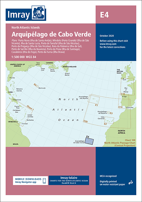Carta Náutica Imray E4 Arquipelago de Cabo Verde