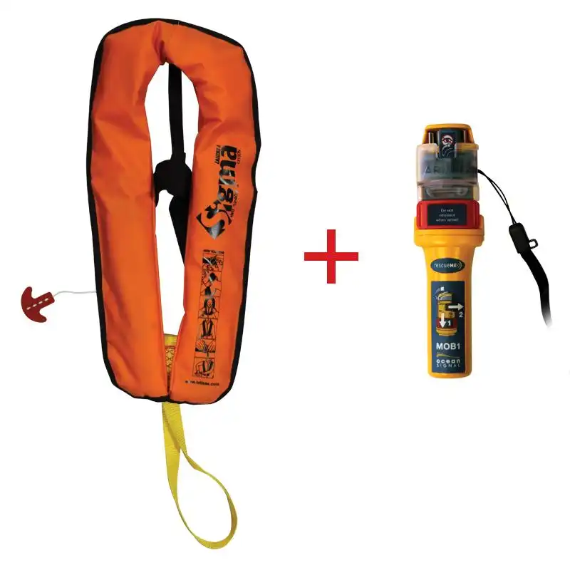 Set Chaleco Hinchable Autom�tico 170N con Ocean Signal MOB1