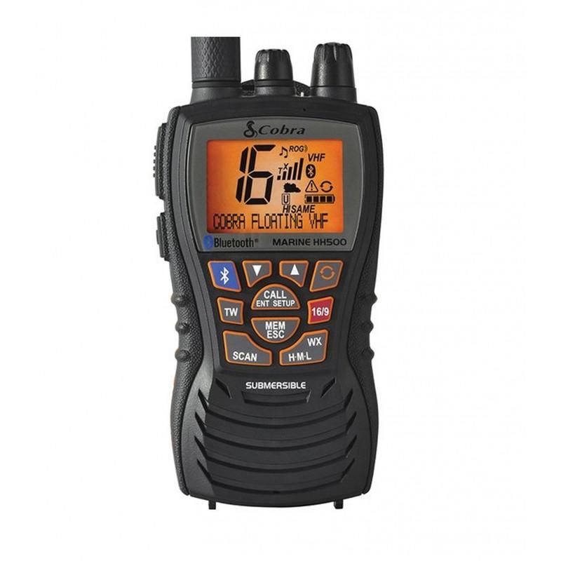 Radiotelefono VHF marino portatil Cobra MR HH 500 BT EU  (Homologado Norma IPX7) - El nuevo radiotelfono de Cobra reune dos caractersticas principales: flota y lleva incorporado Bluetooth.