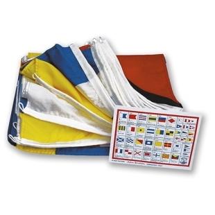 Codigo Internacional Señales Juego completo 40 Banderas de 30x20 cm - Juego completo de banderas del codigo internacional de señales.