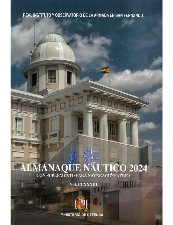 Almanaque Nautico 2024 con suplemento para la navegacion aerea