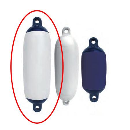 Defensas inflables de PVC Cilindrica color Blanca y Azul