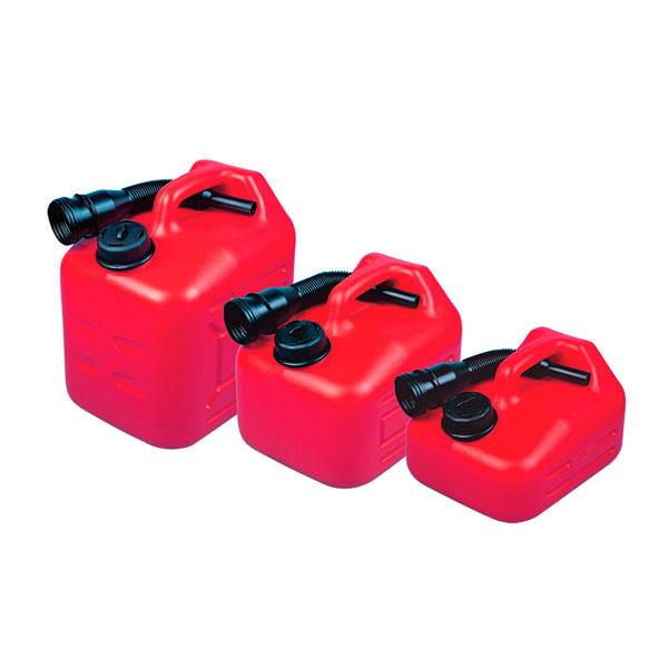 Deposito de Combustible Jerrycan Nuova Rade con vertedor - Empuadura superior y refuerzo de la base para un buen agarre y un vertido fcil.