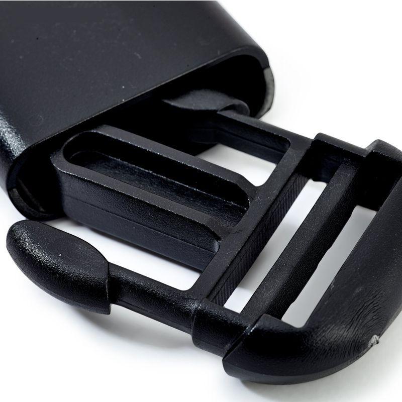 Hebilla de clip en 25 o 30 mm - Accesorios para cinchas de 25mm o 30 mm de ancho. Color negro.  Se compone de 2 piezas, macho y hembra
