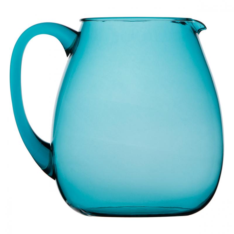 Jarra de Agua Pitcher Bahamas Turquoise efecto cristal de Marine Business - Fabricada en Metirestileno irrompible para evitar ralladuras y golpes. 1,2 L