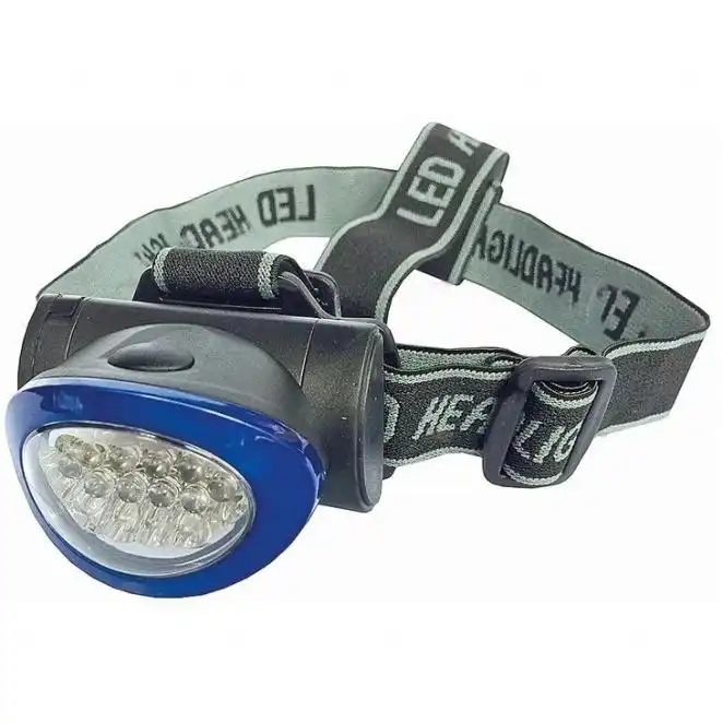 Linterna Frontal 8 LEDs blancos + 3 Rojos