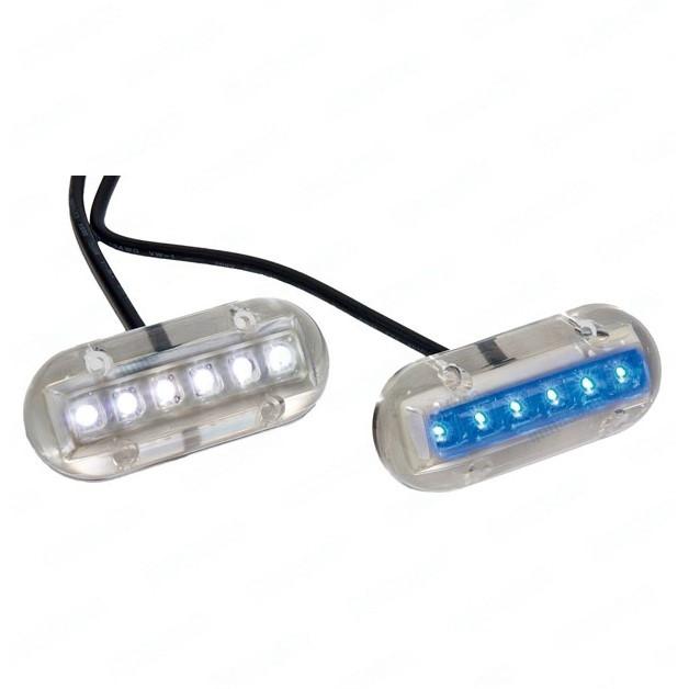 Foco de Luz Led IP68  - Luces para debajo del agua LED. Uso por enciama o debajo del agua. Blanco, Azul o Rojo