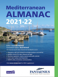 Mediterranean Almanac 2021/22 Imray - Rod and Lucinda Heikell - The essential marine data resource for yachts sailing the Mediterranean, the Imray Mediterranean Almanac is published biennially with updates available in a downloadable supplement at the end of the first year.