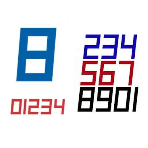 Kit de 10 numeros Dacron Insignia para Velas 