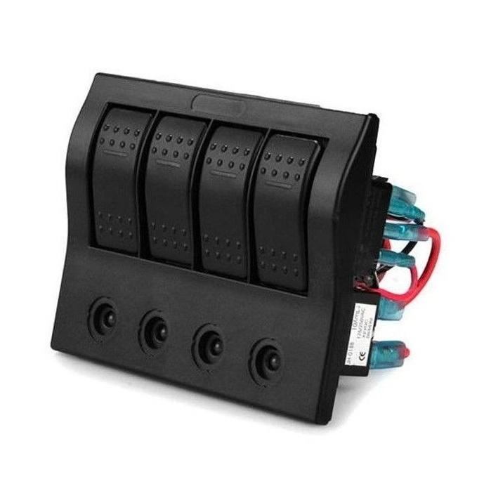 Panel de Control Electrico LED 4 Interruptores