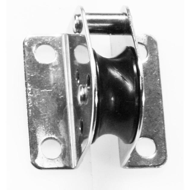 Polea Simple de Empotrar Inox. 6 mm - Polea vertical, fabricadas en acero inoxidable AISI-316 y Delrin. Para cabo máximo de 6mm