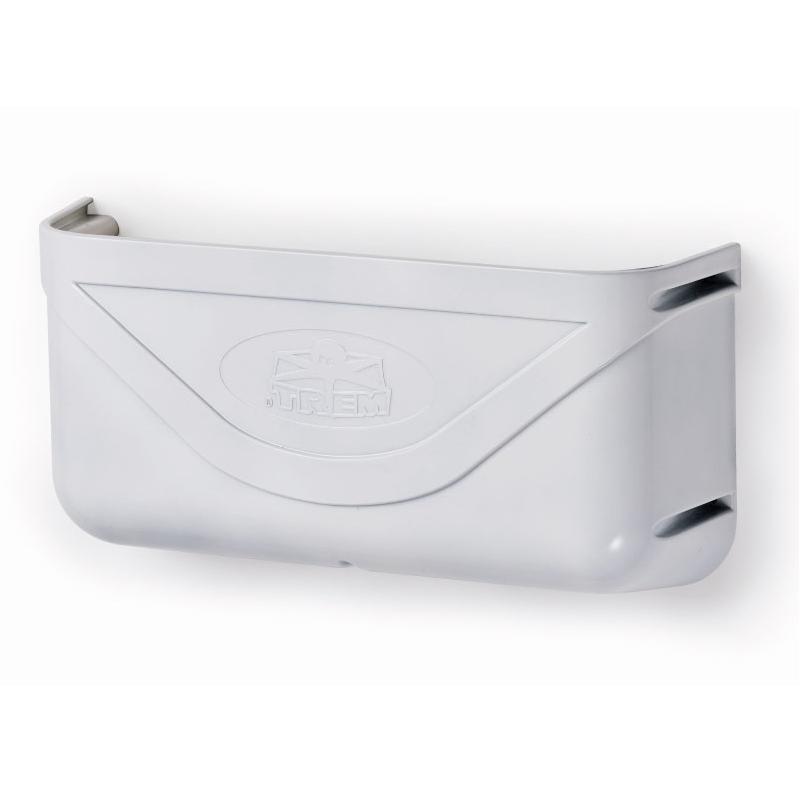 Porta-objetos ABS TREM - Porta objetos robusto y decorativo TREM. 37,0 x 18,5 cm. Blanco brillante.