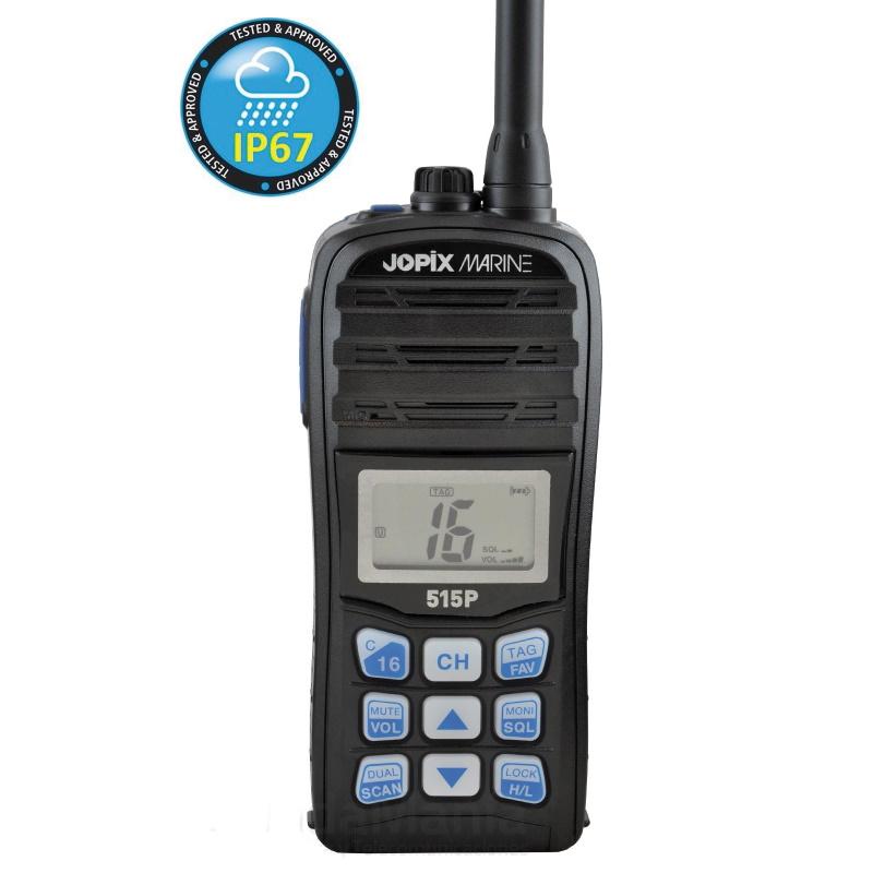 Radiotelefono VHF marino portatil JOPIX 515P (Homologado IP67)
