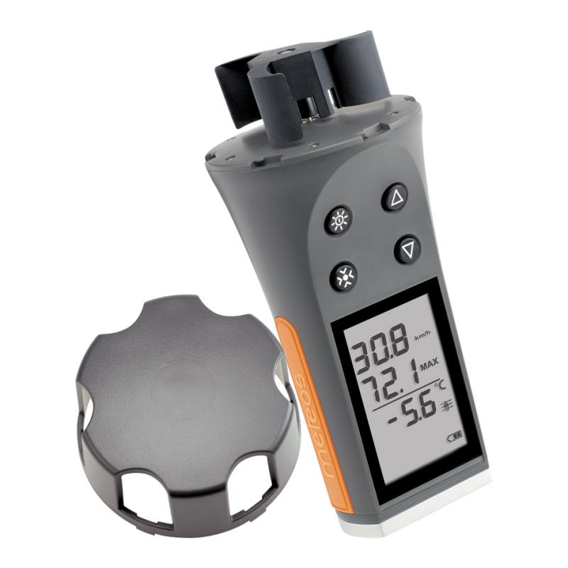 Anemómetro / Termómetro digital Skywatch Meteos 1 cazoletas - Anemómetro portátil digital de cazoletas con termómetro. No precisa enfrentarlo al viento.
