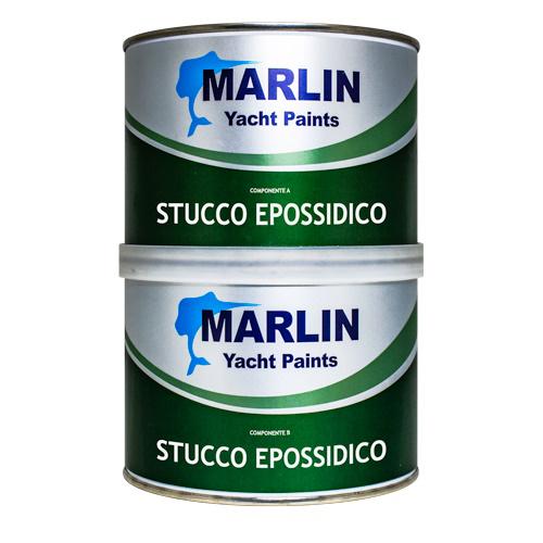 Masilla Epoxica Bicomponente Marlin - Recubrimiento epóxico de dos componentes sin disolventes, que no produce contracciones aunque se aplique con grandes espesores.