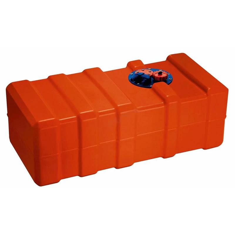 Tanque de gasolina y diesel Orange Eltex CE homologado, versin fija - Depsitos para combustible fabricados en polietileno de alta densidad ELTEX de gran resistencia. Color rojo. Capacidad de 70, 84, 96, 102, 120 o 140 litros, segn modelo. 